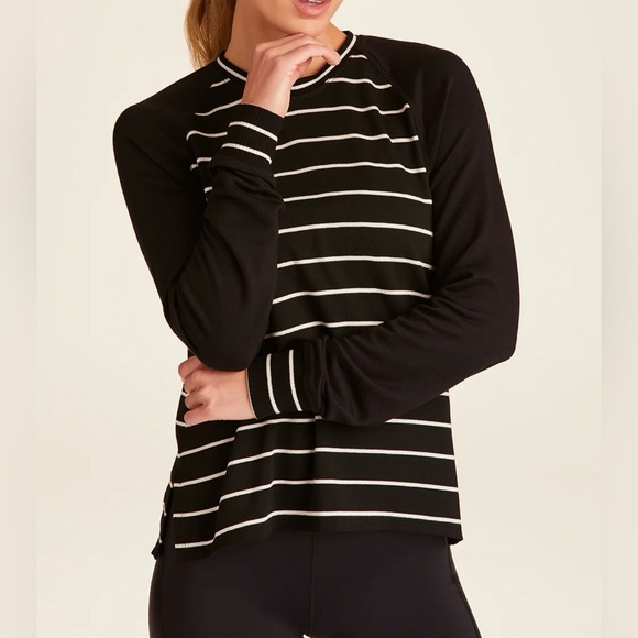 ALALA Breeze Stripped Sweatshirt Shirt New - Picture 1 of 7